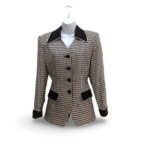 Morgan Miller Tweed Houndstooth Blazer